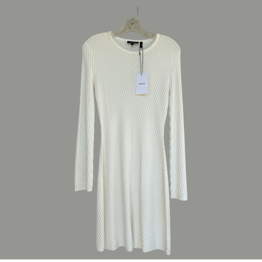 NWT Theory Ardesia Proseco Ribbed
Sweater Dress Eggshell Size Small - Picture 5 of 12